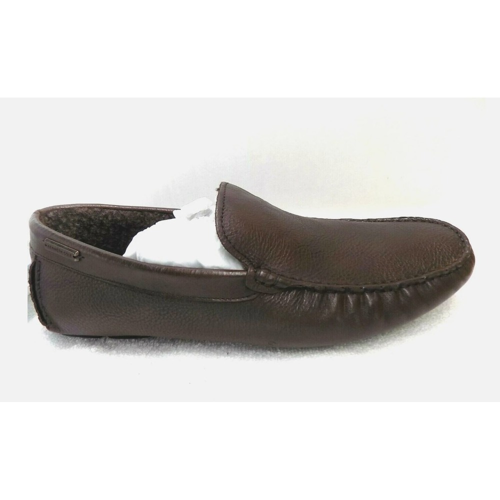 Kenneth Cole New York Theme Plush Mens Brown Leather Driving Loafers 9.5